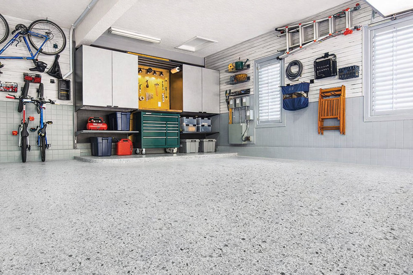 Garage floor concrete